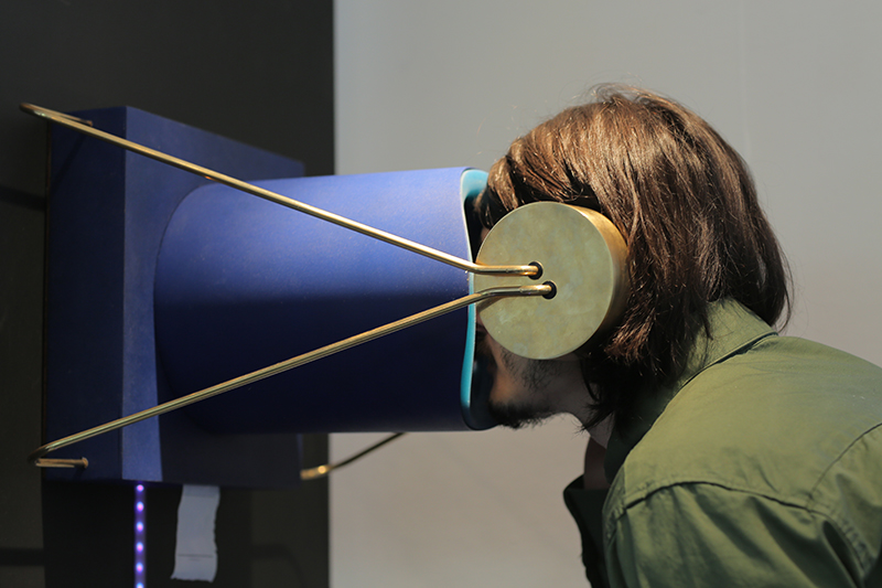 A user interacting with LACU